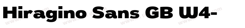 Hiragino Sans GB W4字体转换 Hiragino Sans GB W4字体转换